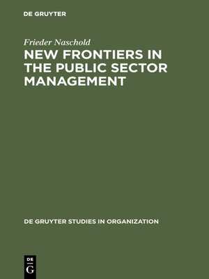 cover image of New Frontiers in the Public Sector Management